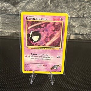 Pokemon Sabrina’s Gastly 93/132 Vintage from Gym Heroes Unlimited (2000) M/NM